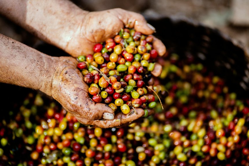 farmers cultivate our coffee