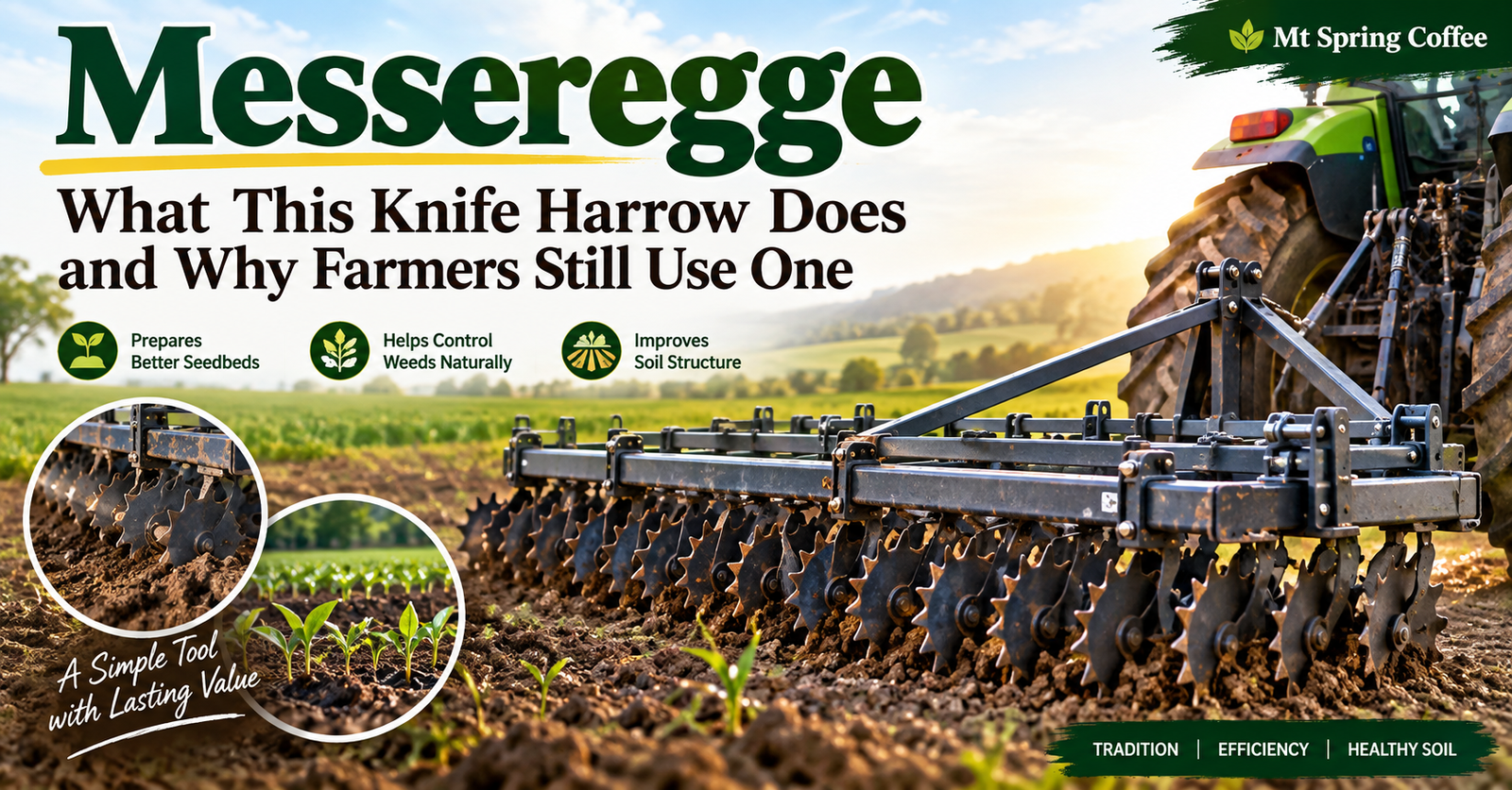 Messeregge What This Knife Harrow Does and Why Farmers Still Use One